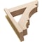 Ekena Millwork 5 1/2-in W x 20-in D x 20-in H Balboa Slat Rough Cedar Woodgrain TimberThane Outlooker, Primed Tan OUTUR055X20X20BOA24RCPR - alternate 2